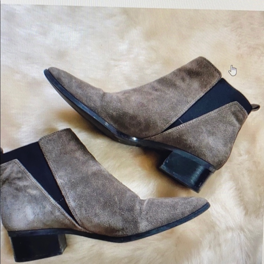 Marc Fisher Grey Booties With Elastic Stretch. - image 2